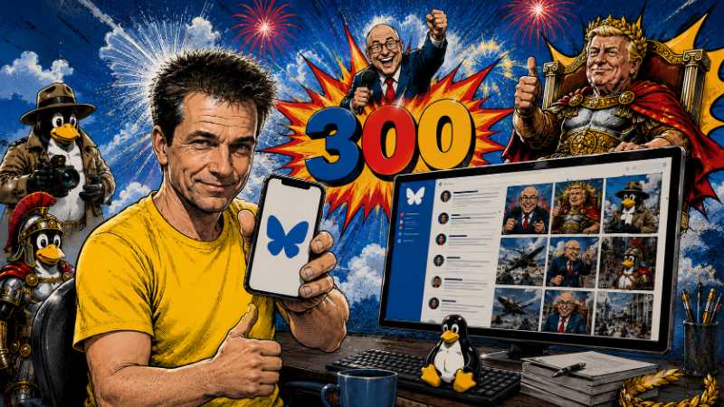 Grafik: 300 Bluesky-Posts