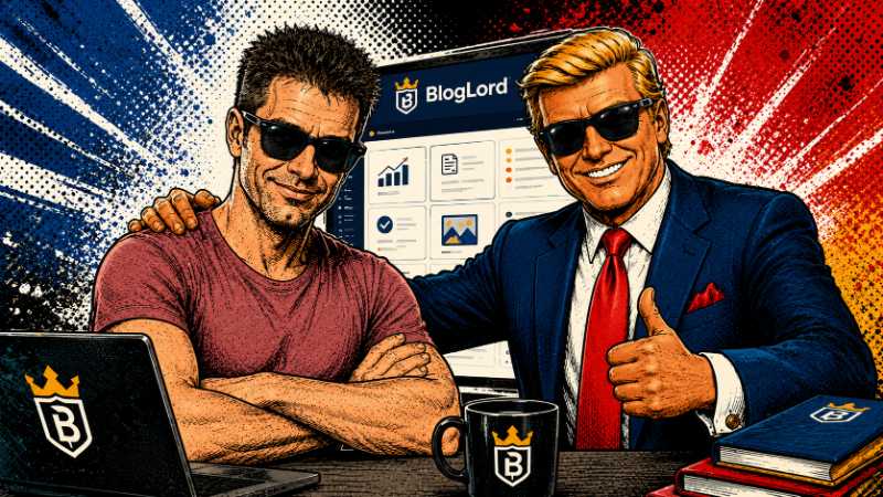 Grafik: Ronald Tramp zieht in BlogLord um