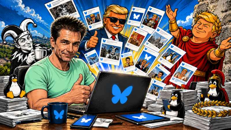 1.000 Posts auf Bluesky – Vier Satireprojekte, ein Account und kein Ende des Wahnsinns